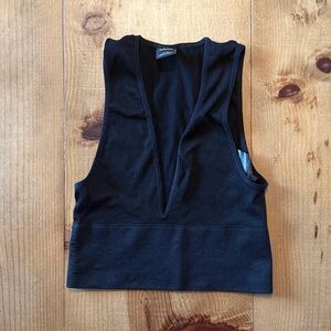 Urban Outfitters Black Ribbed Tank Top